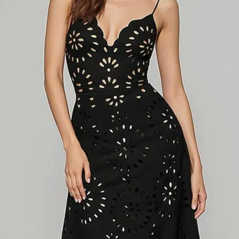NEW One-Piece Swimsuit & Skirt Coverup, Black/Nude, Medium, detachable skirt